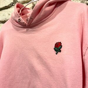 Bowery Supply Co., Pink Hoodie Rose, Size Adult Medium